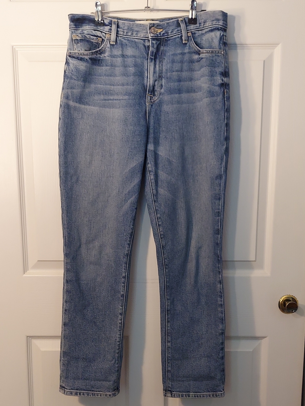 Current/Elliott Women's Baggy Straight Leg Jeans Size 28 Medium Wash